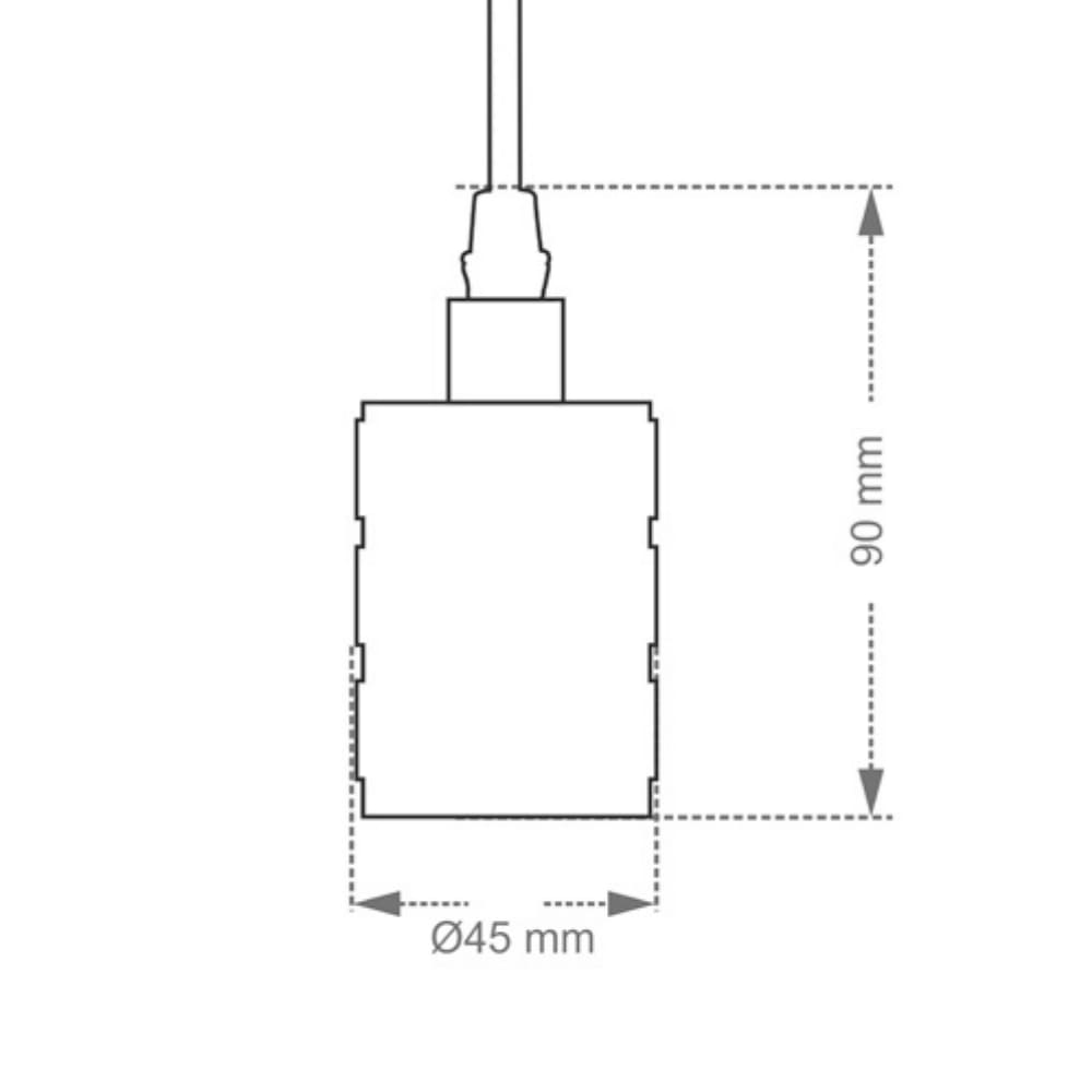 Pendente Taschibra Dot Metal Wave E27 Bivolt Cobre