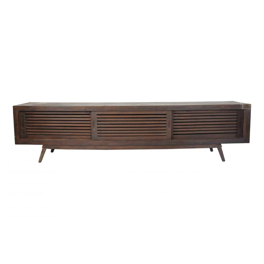 Rack Istambul Retrô 240cm Para Tv - Imbuia