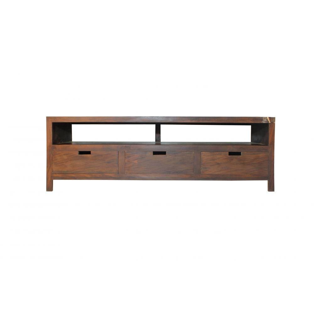 Rack Santiago 180cm com pés - Imbuia
