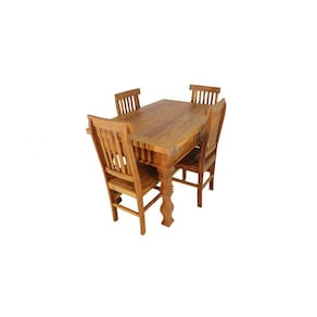 Mesa Castilho 120x80cm com 4 cadeiras chipre - Peroba Rosa