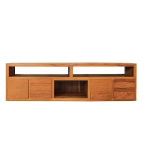 Rack Milão Grande 2,20m Para Tv de 75`` - Peroba Rosa