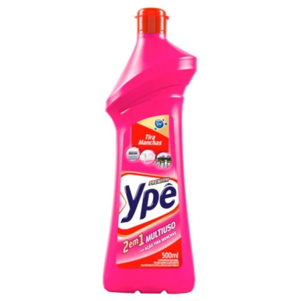 Limpador Ypê Multiuso Tira Manchas 500ml Embalagem com 12 Unidades