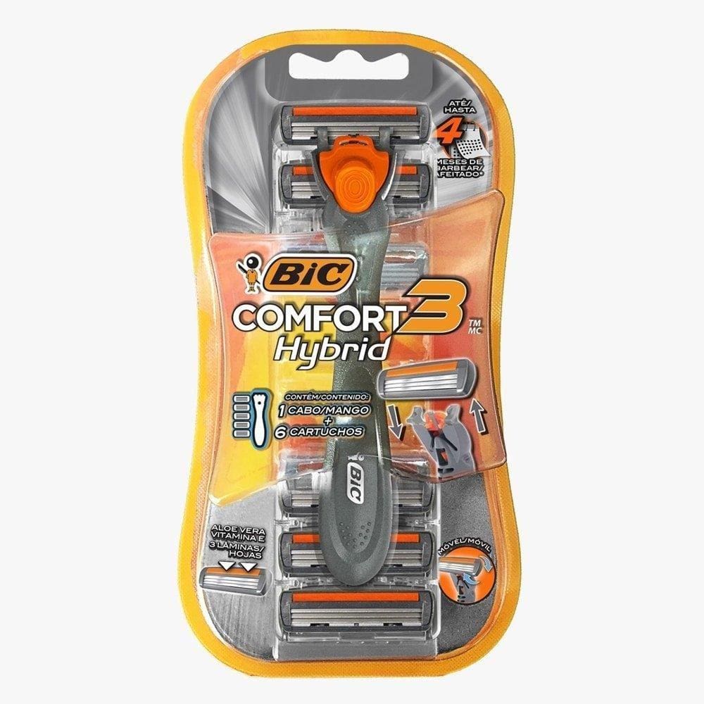 Aparelho Bic Comfort 3 Hybrid + 6 Cargas