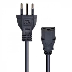 Cabo De Força Tripolar Para Fonte 3x0,50 Mm 250v 10a - 3 Metros - Pc / 10