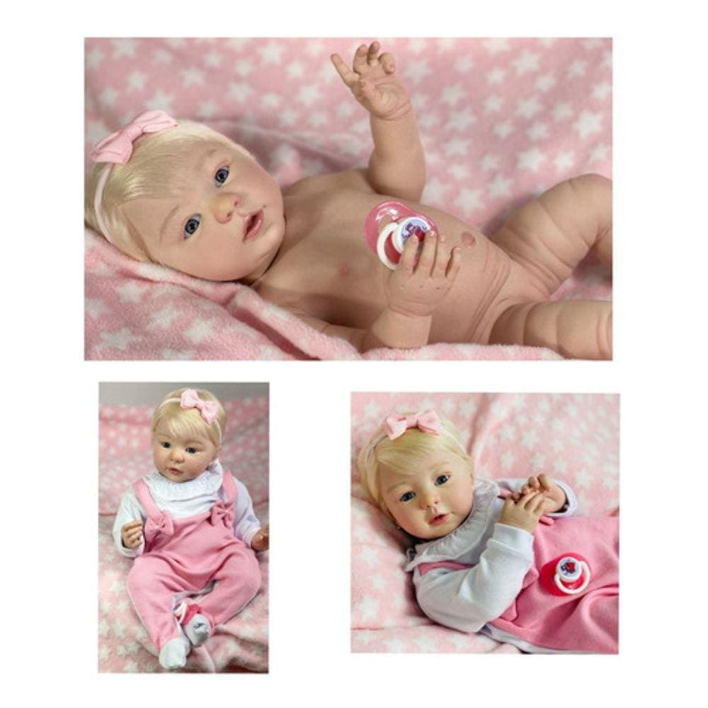 Bebe Reborn Menina , Realista Toma Banho Silicone Lançamento
