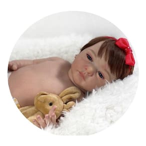 Bebe Reborn Menina, Realista Feita A Mão Toma Banho Silicone