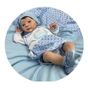 Bebê Reborn Menino Tecido Princeso Fofo Lindo