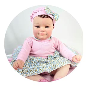 Bebe Reborn Maddie Linda Princesa Toma Banho