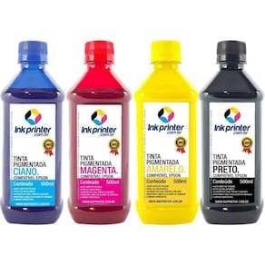 Tinta Pigmentada InkPrinter para Impressora Epson (4x500ml)