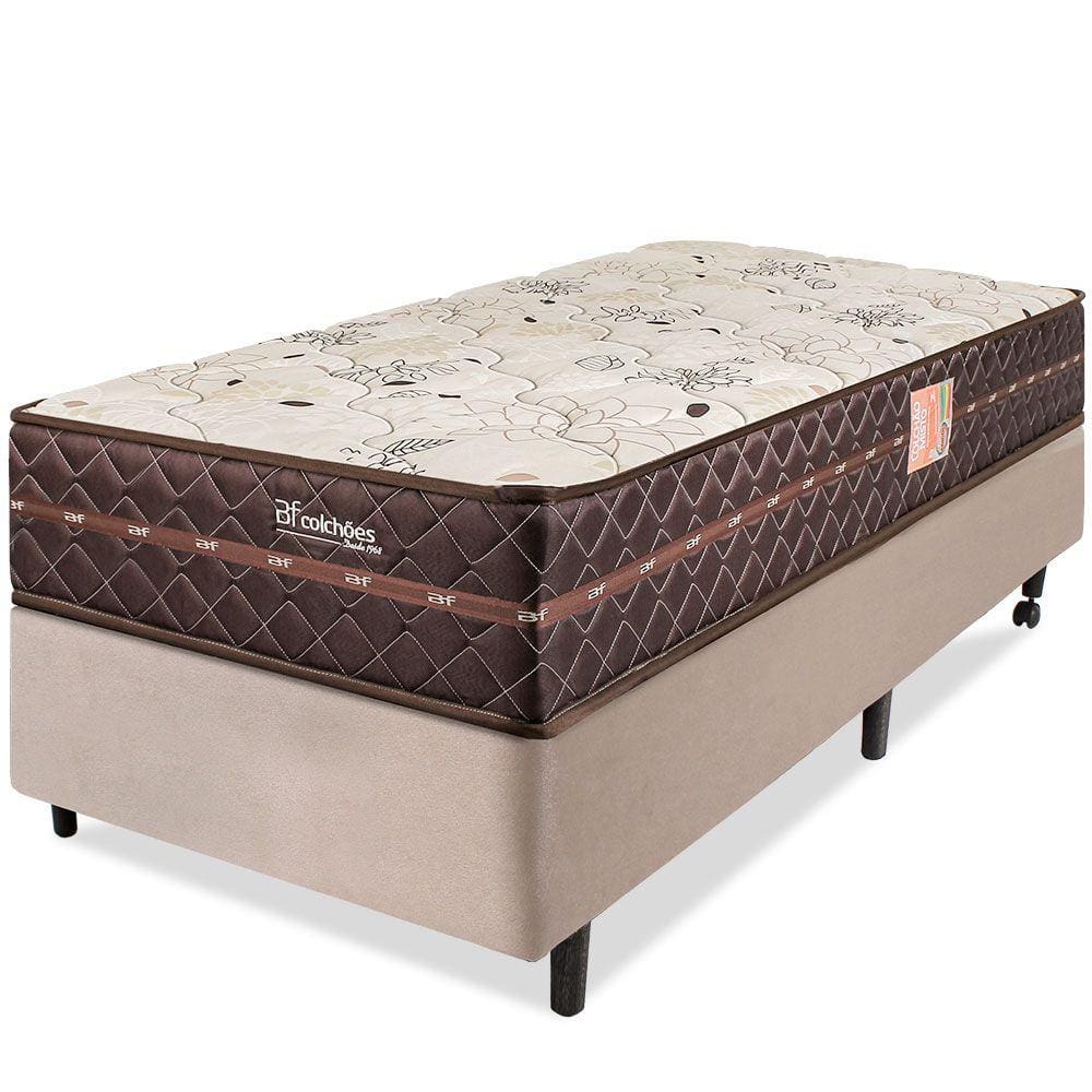 Cama Box Colchão Solteiro Ortopédico Firme Espuma D33 Antialérgico Certificado 88x188x58cm - BF Colchões