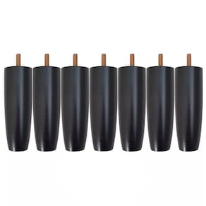 Conjunto 7 Pés Para Cama Colchão Box Baú Casal ou Solteiro 12cm