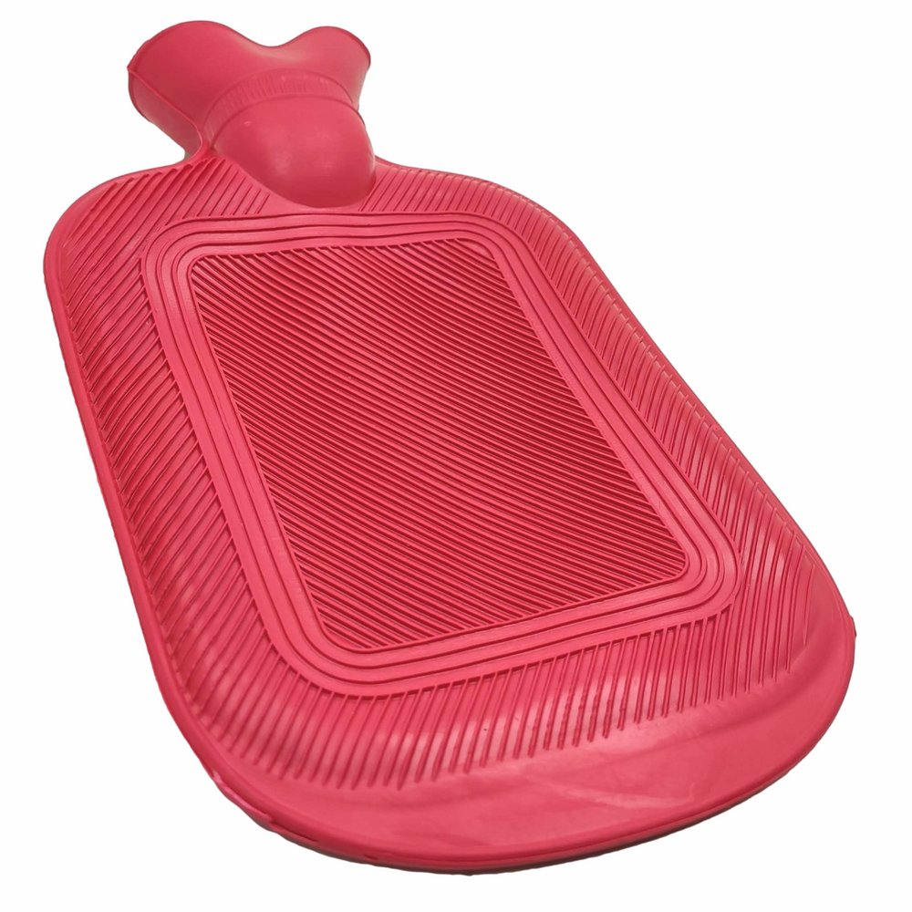 Bolsa Térmica Compressa Água Quente Gelada Borracha Bolsinha Pequena 550ml Vermelha