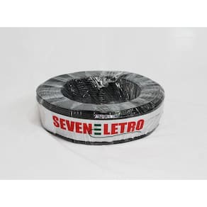 Fio Cabo Flexível 6Mm Preto - 100 Metros