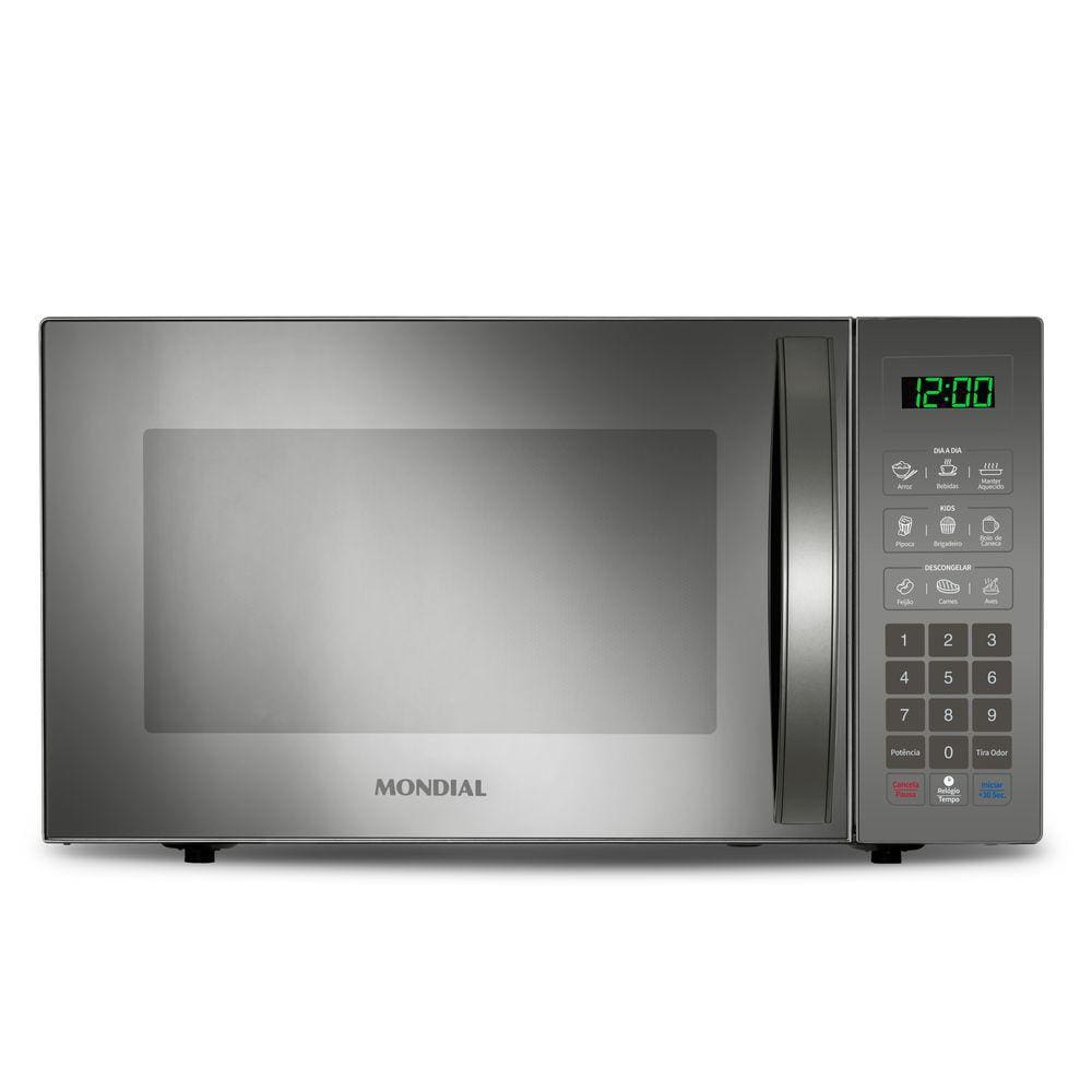 Microondas Mondial Mo-02-34-e 1400w 34 Litros 10 Níveis de Potência Espelhado 220v