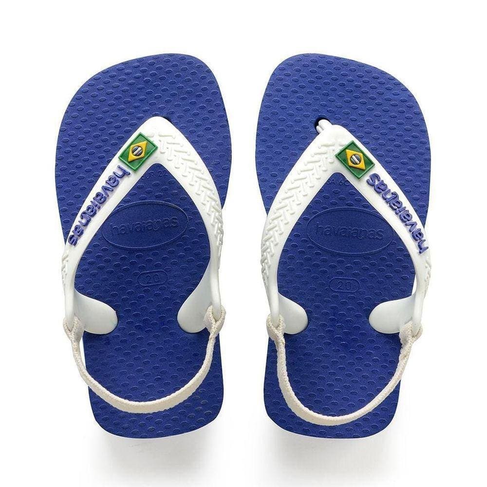 Sandália Baby Infantil Havaianas Logo Brasil Papete Menino