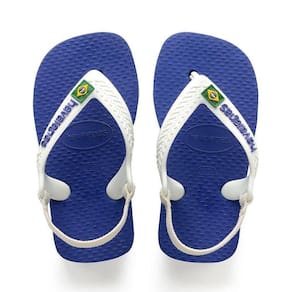 Sandália Baby Infantil Havaianas Logo Brasil Papete Menino