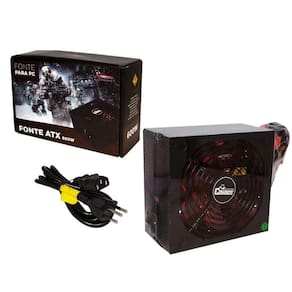 Fonte Atx 600W Reais Gamer Ultra Silenciosa