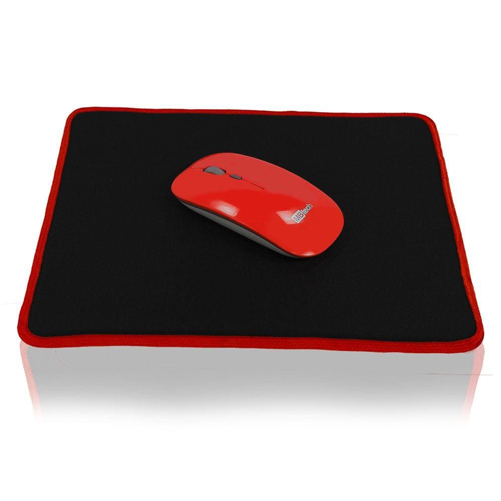 Mousepad Gamer Borda Costurada Pequeno 27 X 22 Cm - Vermelho