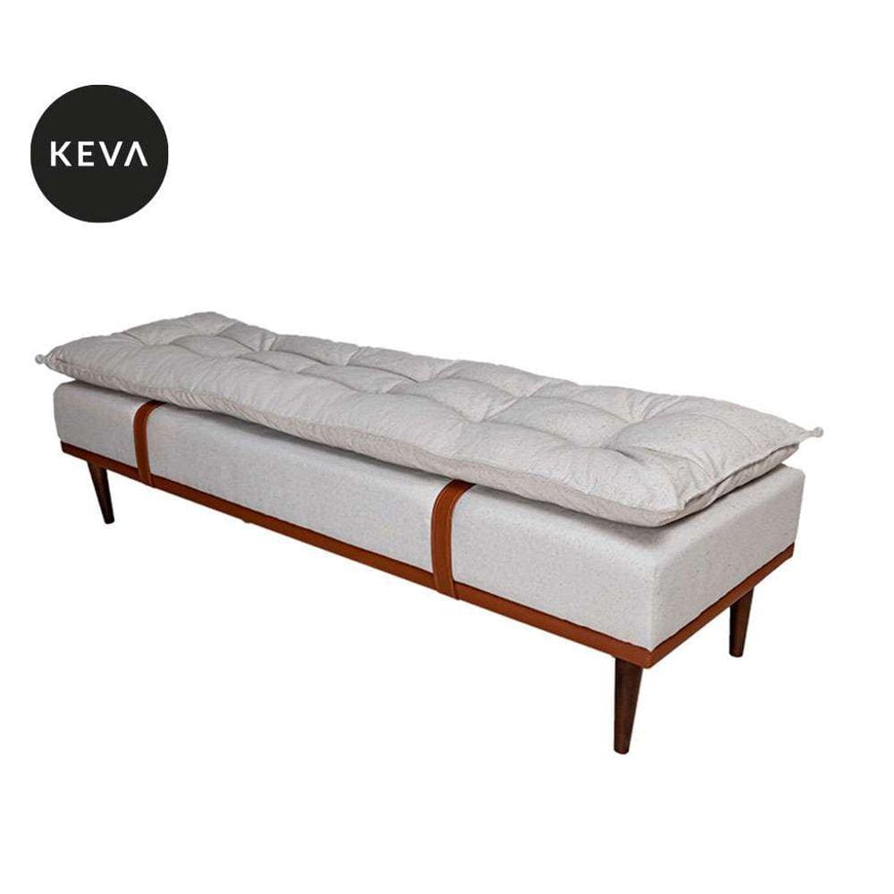 banco 2 lugares drop off white e imbua 180 cm