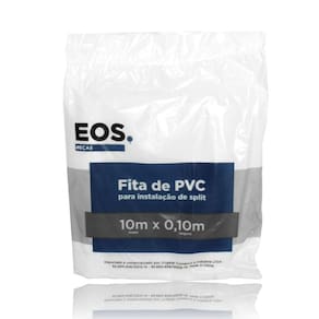 Kit de Fita PVC EOS Branca para Instalação de Split 10m x 0,10m - 10 Unidades -