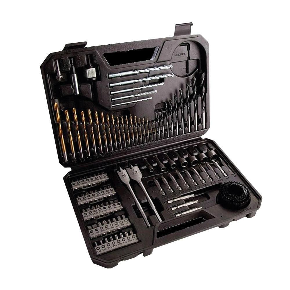 Jogo de Bits e Brocas EOS MaxPro Titanium 110 Peças Maleta