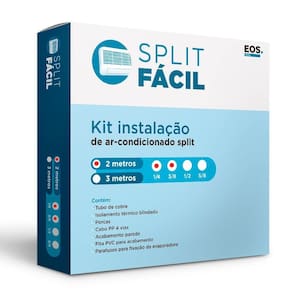 Kit de Instalação EOS 7.000 a 12.000 BTUs 2 metros (1/4 e 3/8) K131798
