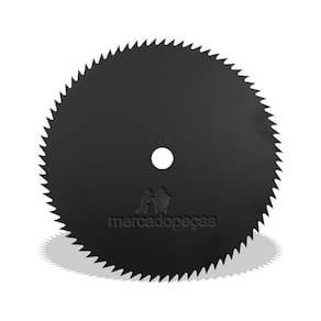 Lâmina Serra Para Roçadeira 80 Dentes 255Mm Furo 1 Polegada