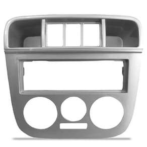 Moldura De Painel 1 Din Vw Gol Saveiro Parati G4 - Prata