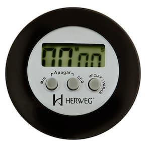 Temporizador Cronômetro Regressivo Progressivo Preto Herweg