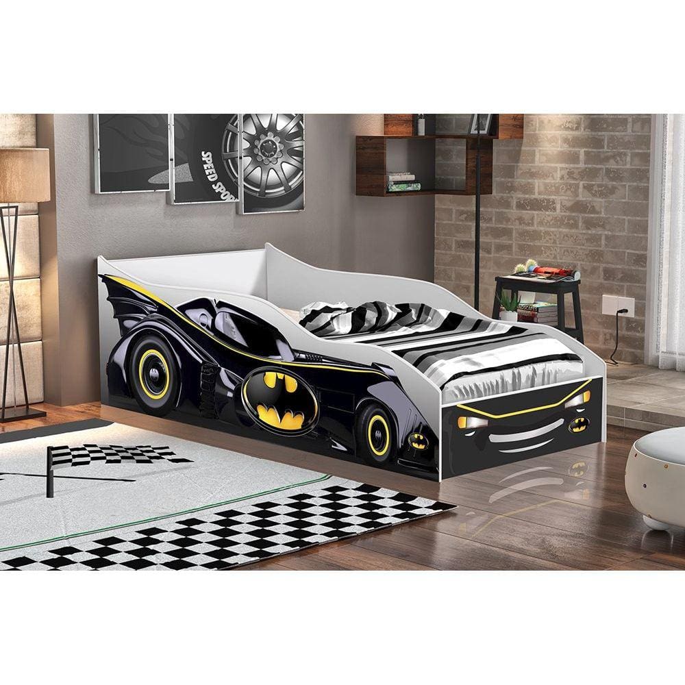 Cama Carro Infantil Black com Colchão - Gabrielli Móveis