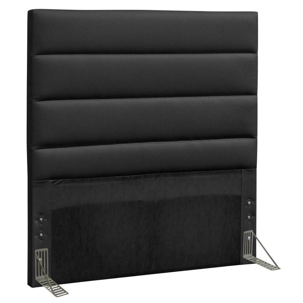 Cabeceira Quarto Solteiro Greta 90Cm Corano Preto - D`Monegatto