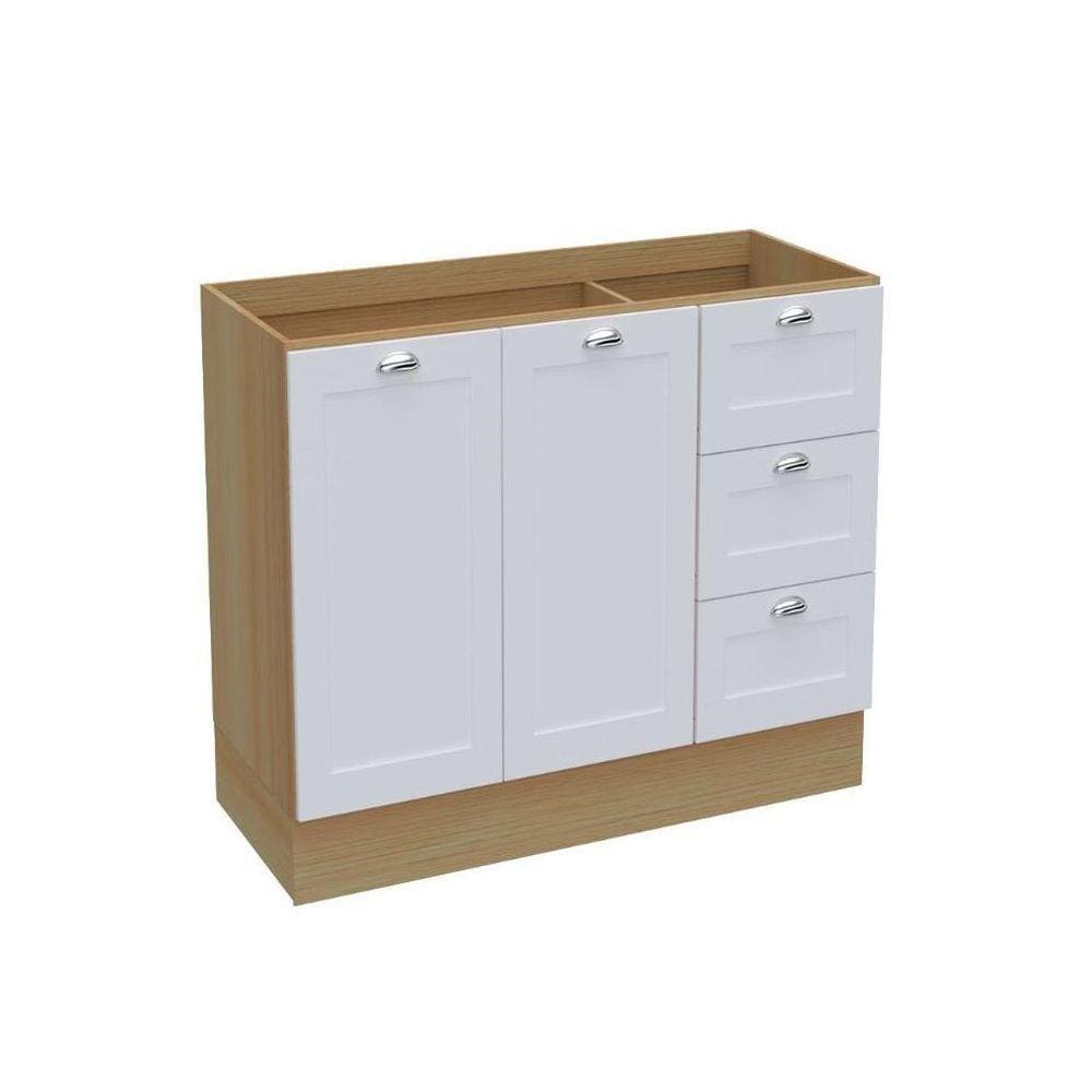 Balcão Ditália Denver Riviera Com Branco Cd-1014