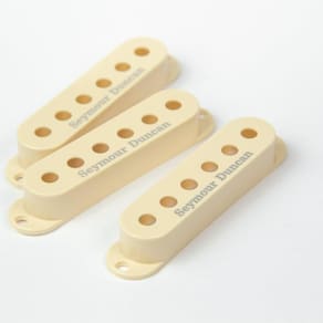 Jogo 3 Capas Seymour Duncan S-Cover Strato Com Logo, Creme