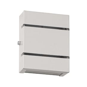 Arandela Slim Interna / Externa Branco Alumínio 2 Frisos Moderna ST2527