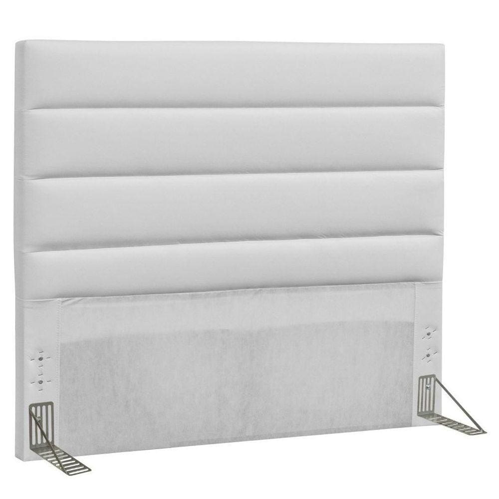 Cabeceira Quarto Casal Queen Greta 160Cm Corano Branco - D`Monegatto