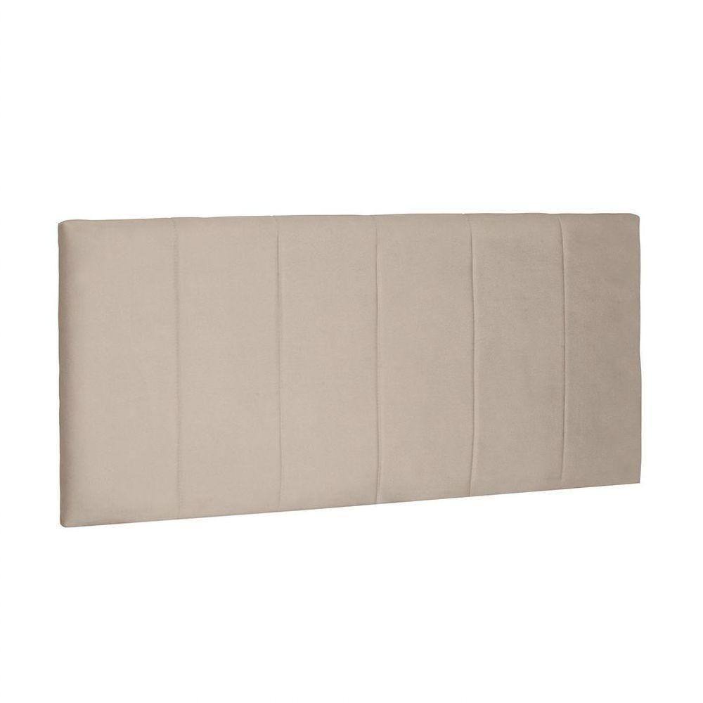 Cabeceira Painel Arizona Solteiro 90cm Suede Bege