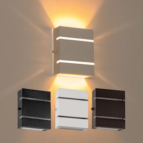 Arandela Slim Interna / Externa Marrom Alumínio 2 Frisos Moderna ST2527