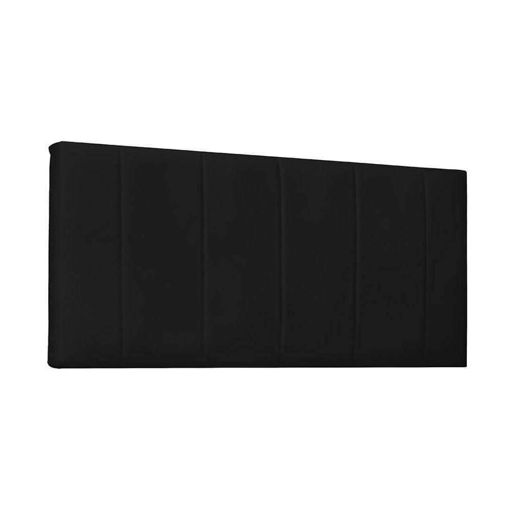 Cabeceira Painel Arizona Solteiro 90cm Corino Preto