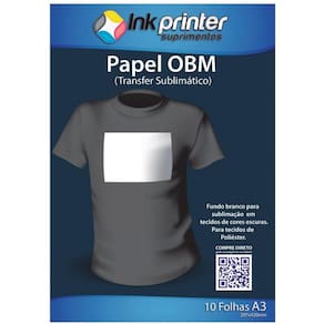 Papel OBM Termocolante para Sublimação A3 (10 folhas)