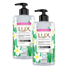 Kit 2 Sabonetes Líquido Lux Botanicals Capim-Limão & Frangipani 500ml