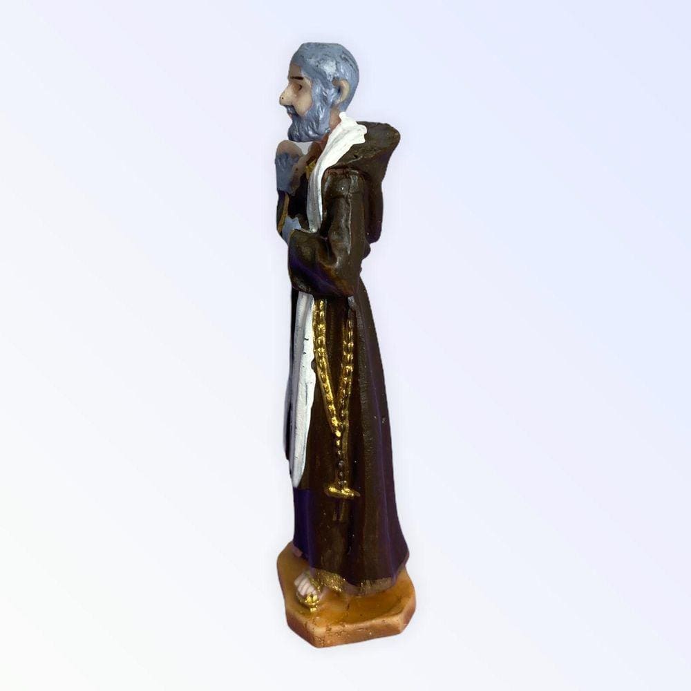 Escultura Padre Pio 7 Cm Em Resina - Perseverança
