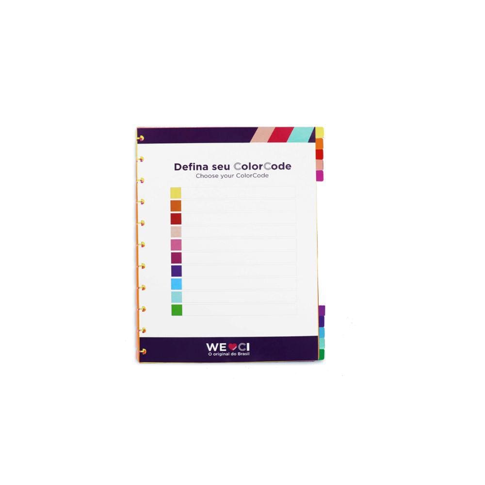 Divisória Colorcode Caderno Inteligente Grande 10 Matérias