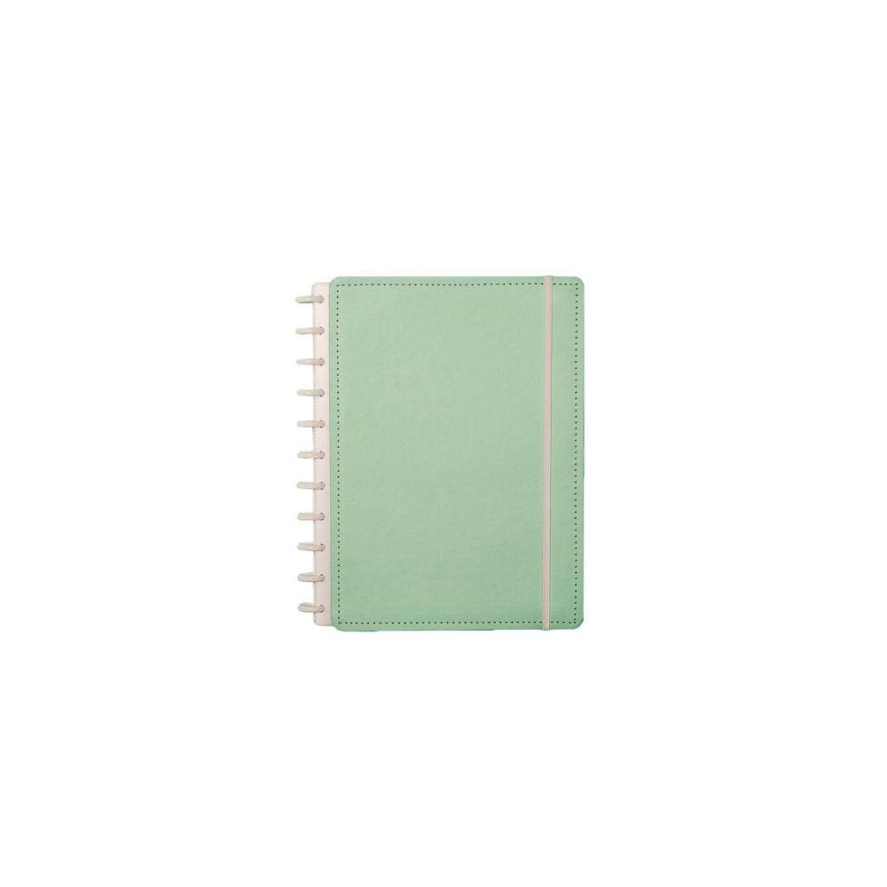 Caderno Inteligente Verde Pastel Tamanho Grande 80 Folhas