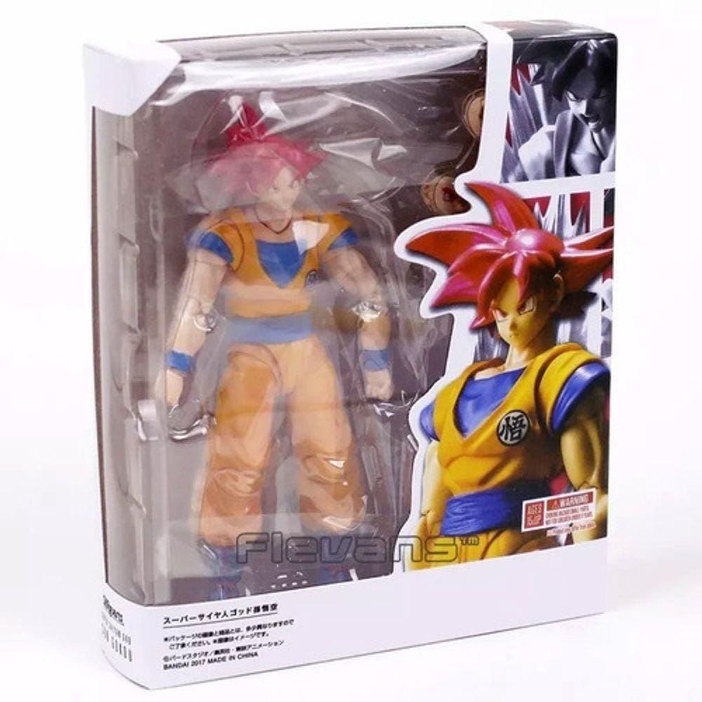 Boneco Goku Black Dragon Ball Figura de Ação 20cm Resina em