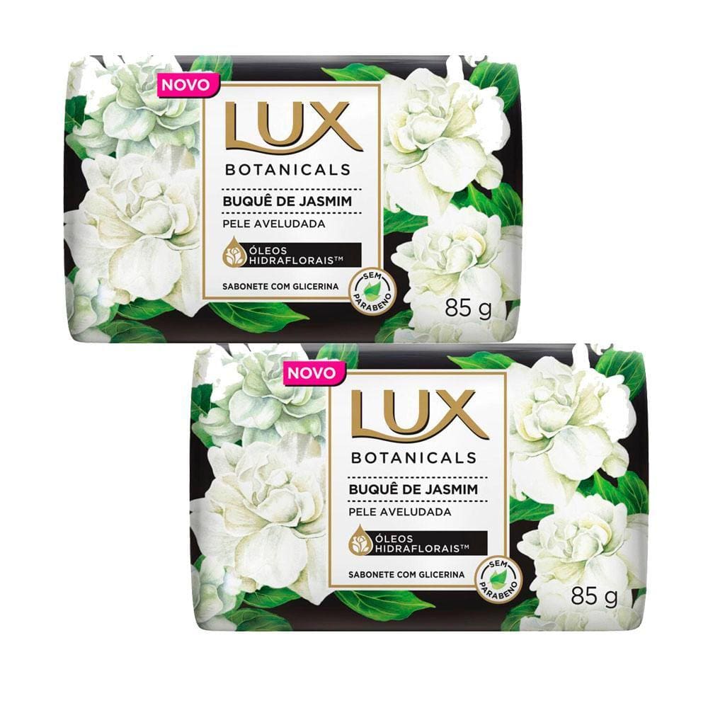 Kit 2 Sabonetes em Barra Lux Botanicals Buquê de Jasmim 85g