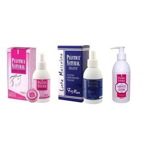 Plastica Natural Rejuvenescedor Facial 1 Fem e1 Masc e 1 Sab. C/ Colágeno 180ml