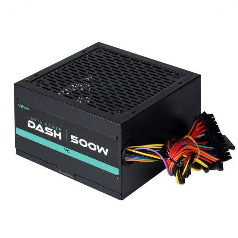 Fonte Gamer Dash 500W Preto - Vfg500Wp