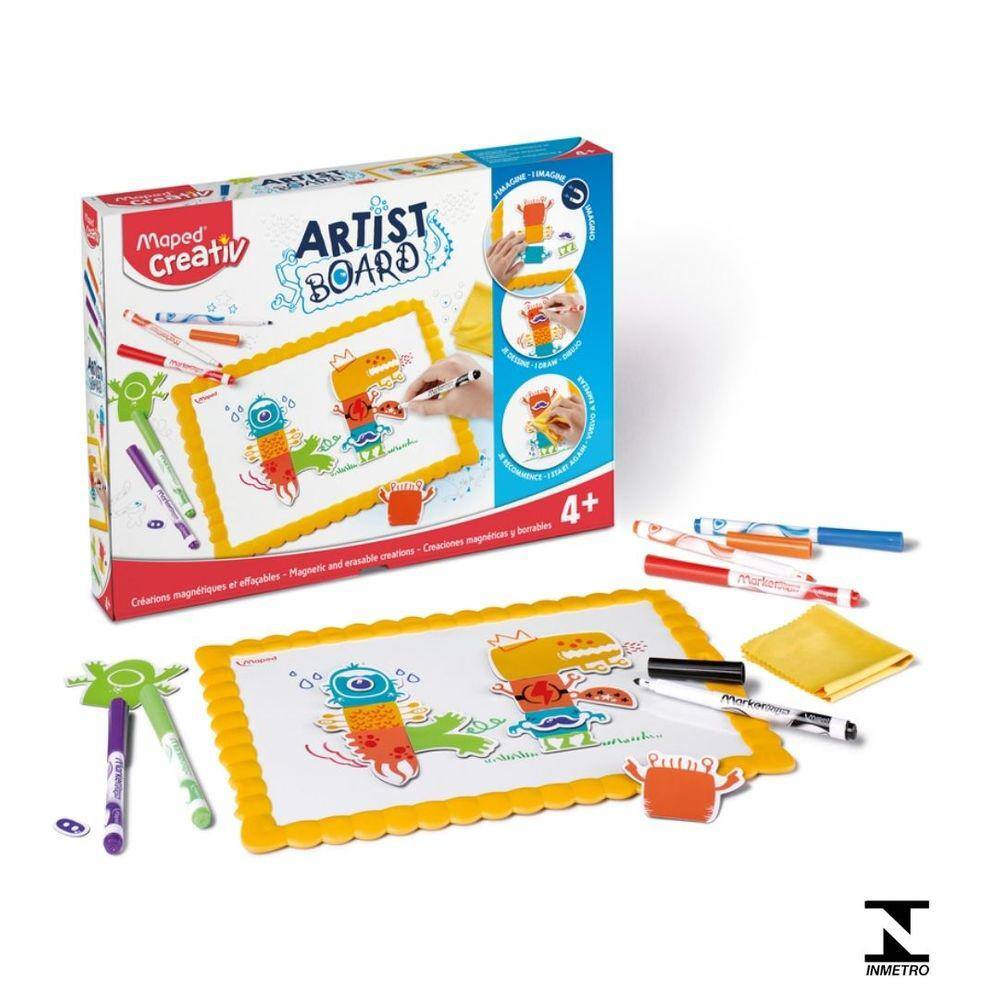 Kit Creativ Artist Board Monstros Magnéticos - Maped