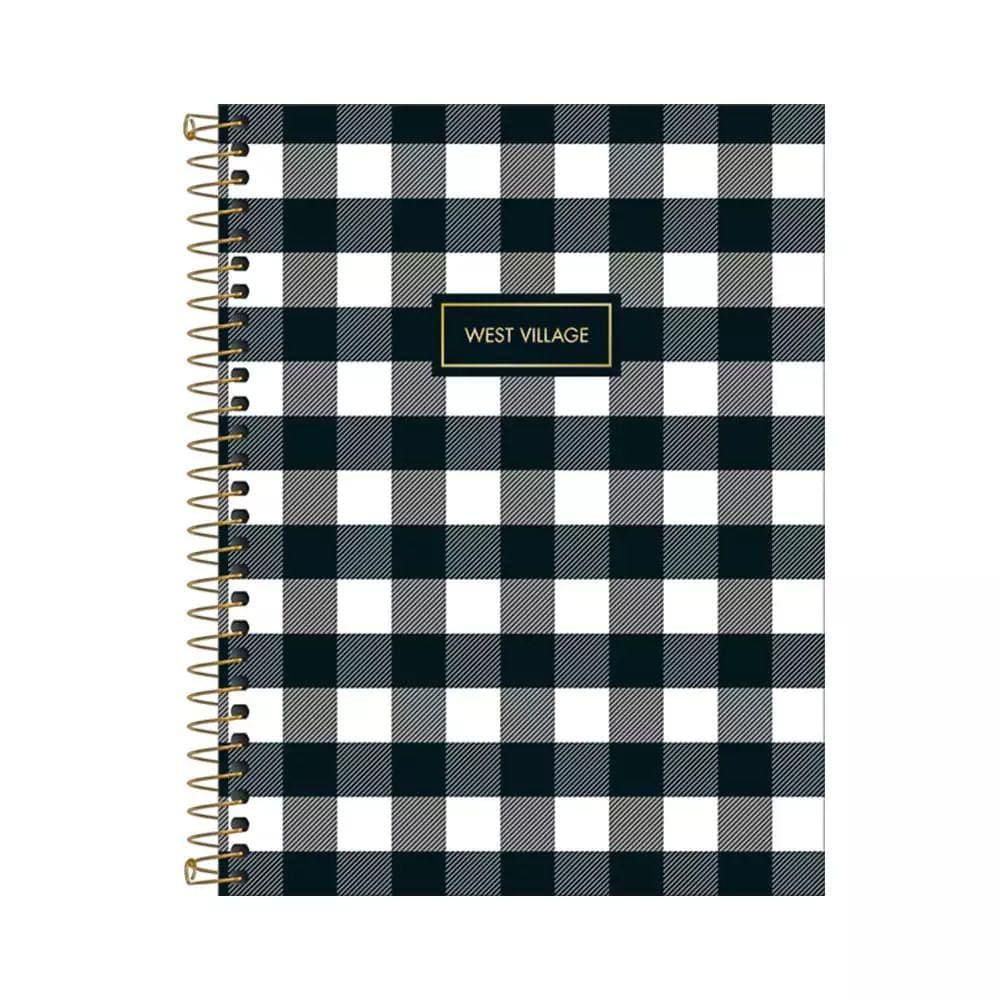 Caderno Colegial Tilibra Espiral Capa Dura West Village 1 Matéria Capas Diversas - Item Sortido