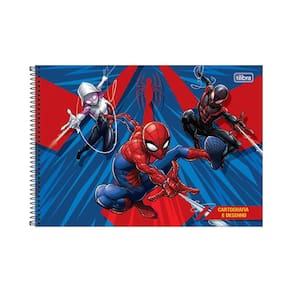 Caderno  Cartografia Tilibra Capa Dura Spider-Man Capas Diversas - Item Sortido